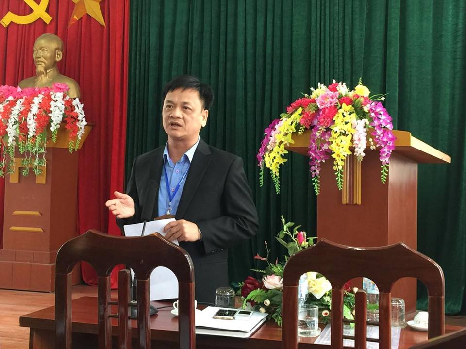 Đ/c Lê Hải Nam - Phó Chủ tịch UBND huyện phát biểu