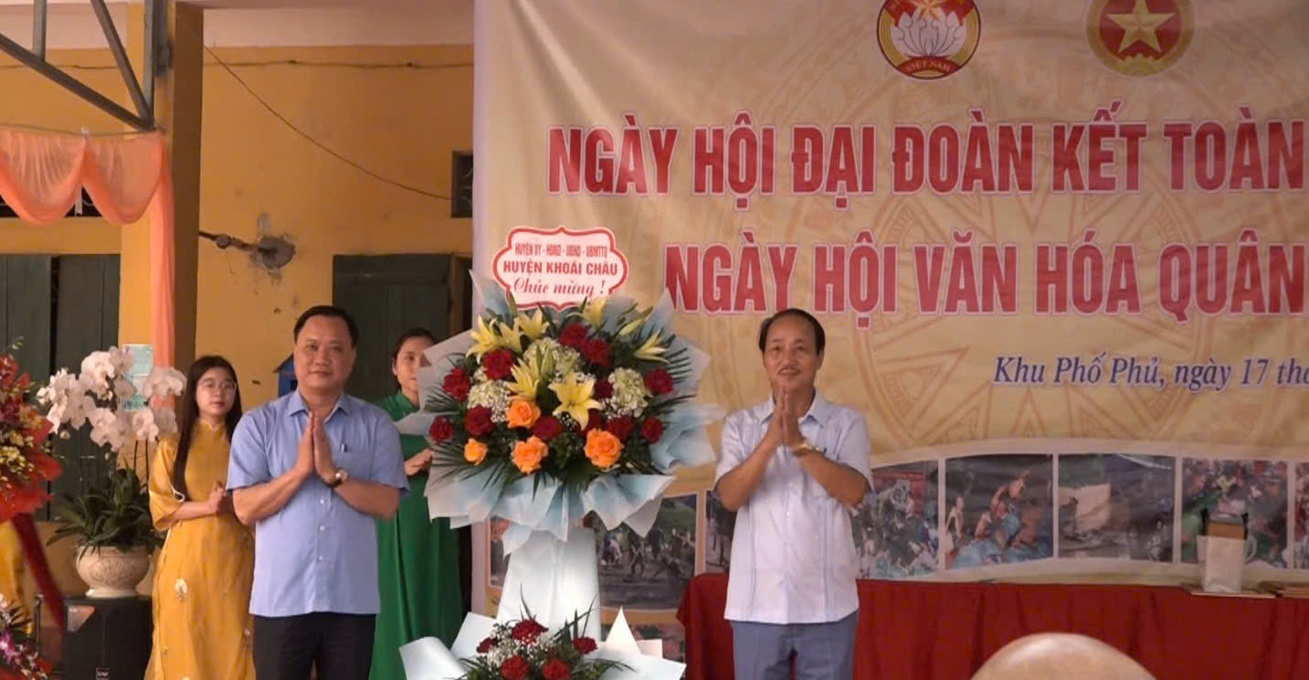   Khu dân cư thôn Phố Phủ, thị trấn Khoái Châu tổ chức Ngày hội Đại đoàn kết toàn dân tộc