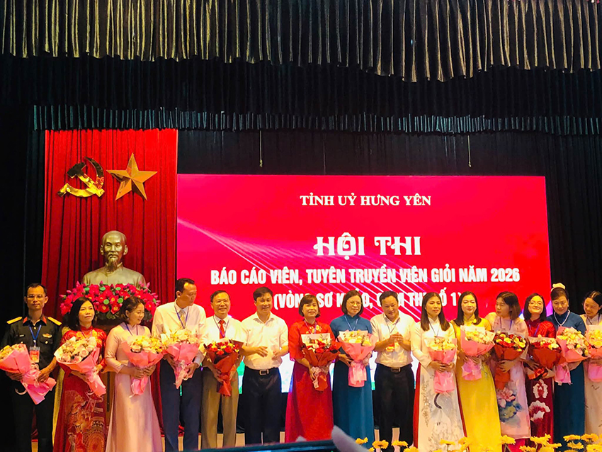 HỘI THI BÁO CÁO VIÊN, TUYÊN TRUYỀN VIÊN GIỎI TỈNH HƯNG YÊN NĂM 2026.