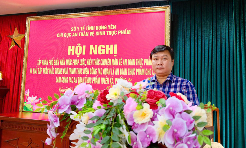 HỘI NGHỊ TẬP HUẤN, PHỔ BIẾN KIẾN THỨC PHÁP LUẬT VỀ AN TOÀN THỰC PHẨM NĂM 2026