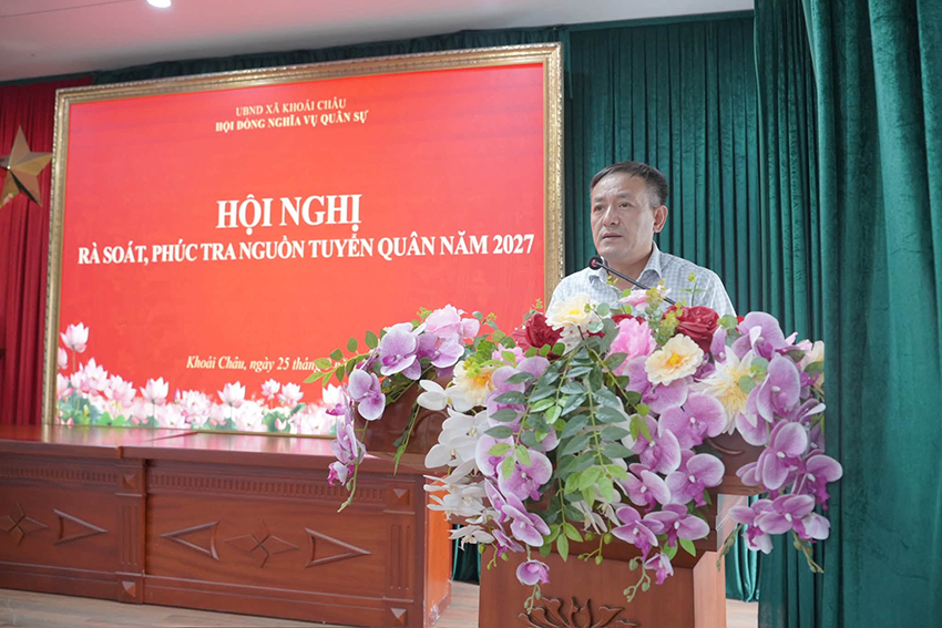 HỘI NGHỊ RÀ SOÁT, PHÚC TRA NGUỒN TUYỂN QUÂN NĂM 2027