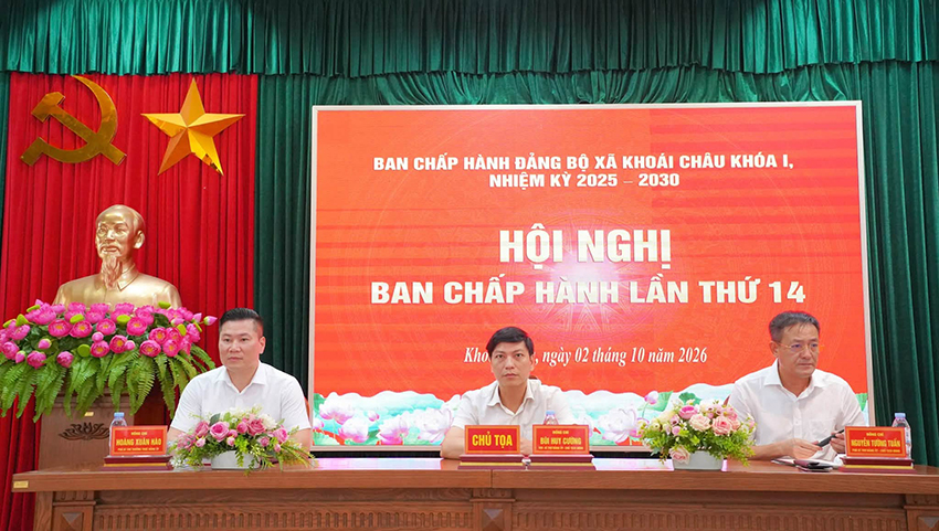 HỘI NGHỊ BAN CHẤP HÀNH ĐẢNG BỘ XÃ LẦN THỨ 14 (MỞ RỘNG); GIAO BAN VỚI CÁC ĐỒNG CHÍ BÍ THƯ CHI BỘ, TRƯỞNG THÔN