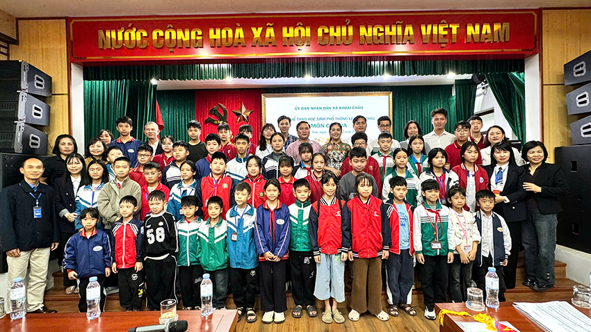 XÃ KHOÁI CHÂU KHAI MẠC GIẢI THỂ THAO HỌC SINH PHỔ THÔNG NĂM HỌC 2025 - 2026