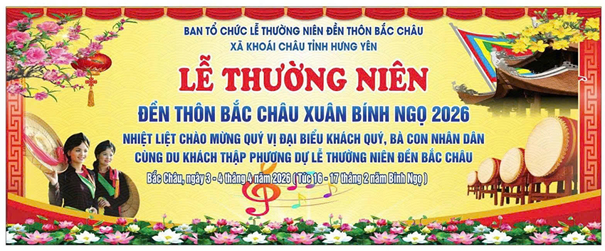 Lễ Thường Niên Đền Thôn Bắc Châu năm 2026